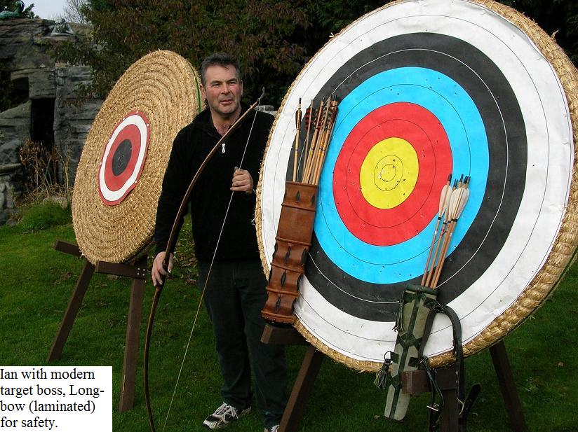 Special effect target for split arrow shot